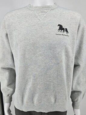 Vintage Y2K Stained Hanes Beefy-T Tennessee Walking Horse Sweatshirt (Large)
